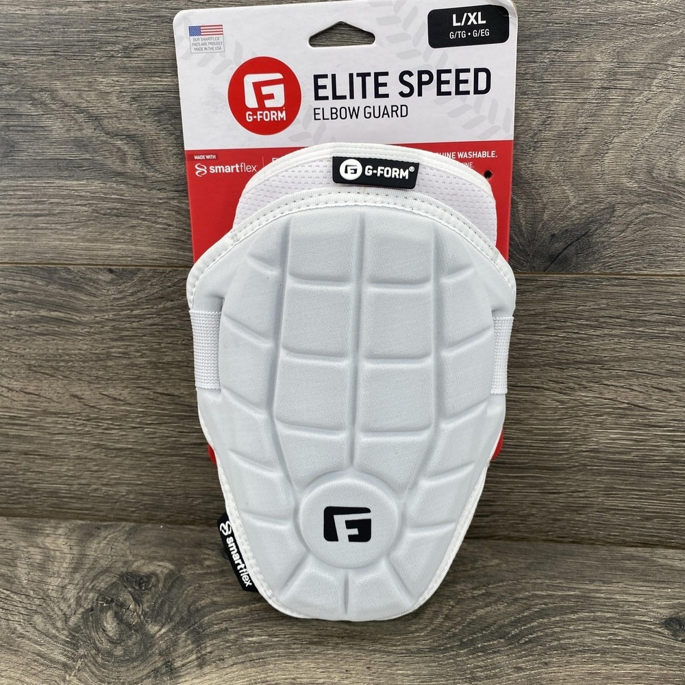 G-Form Elite Speed Elbow Guard L XL White SmartFlex Baseball Softball Adult New